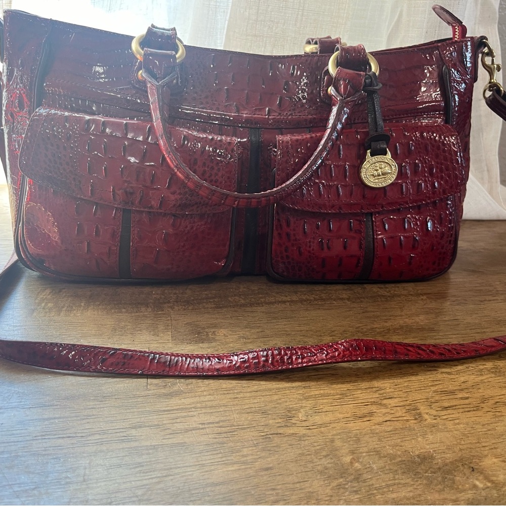 Red Brahmin handbag